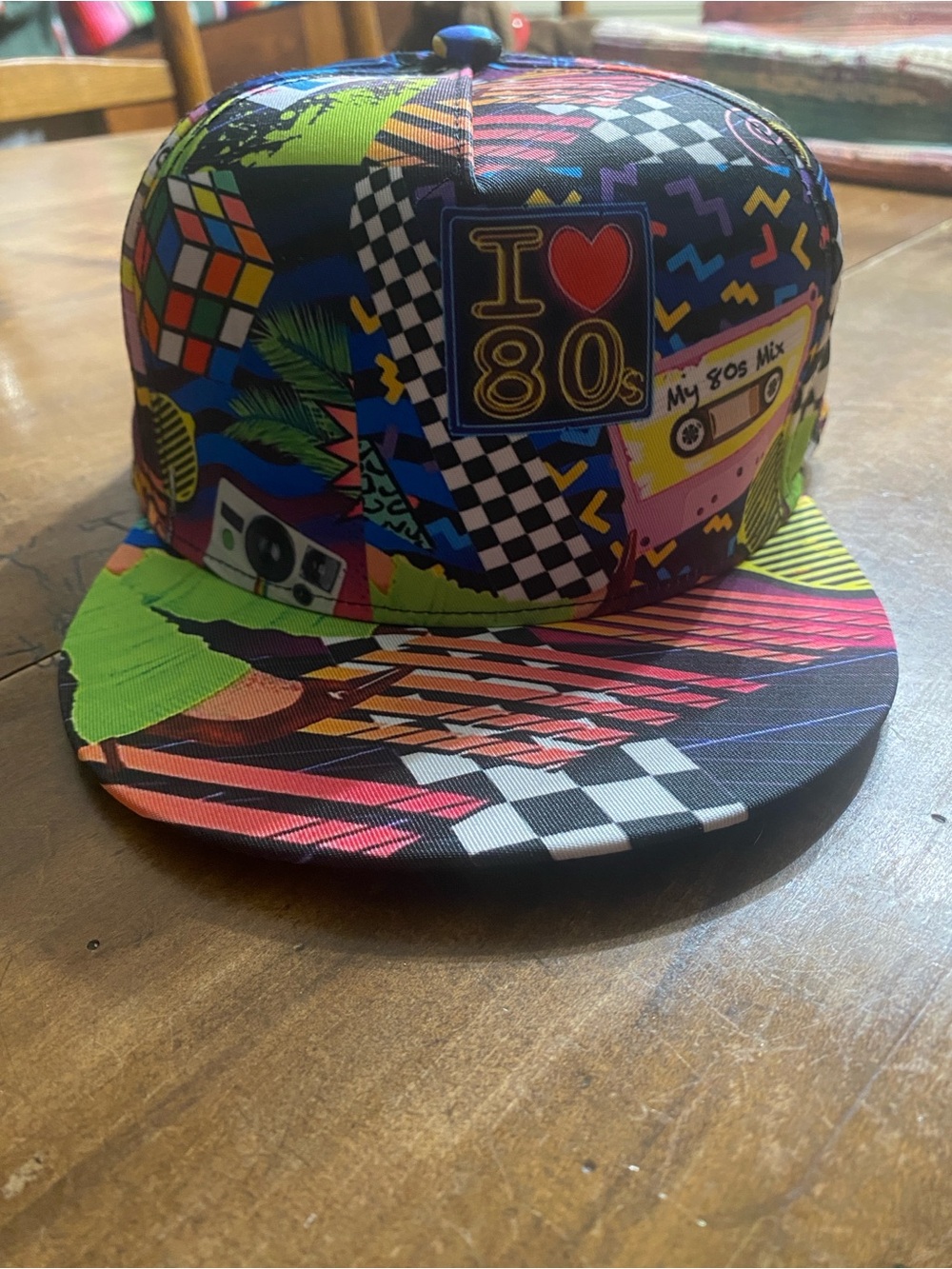 I ♥ 80s' Multicolor SnapBack Cap Adult Size